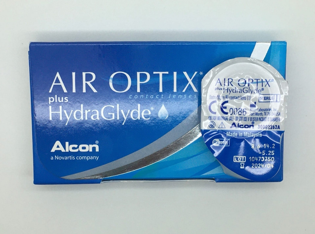Контактные линзы Air Optix plus HydraGlyde (1 линза) 